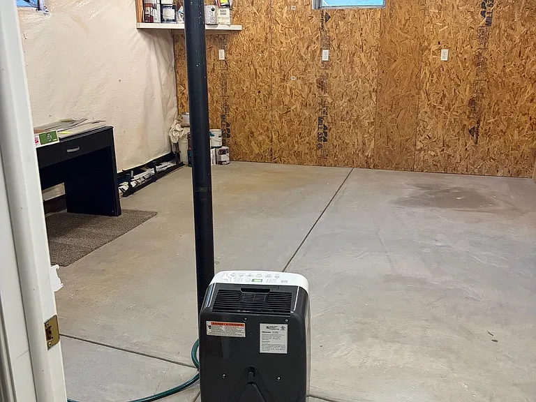 Workshop room in basement