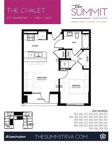 Floor plan The Chalet