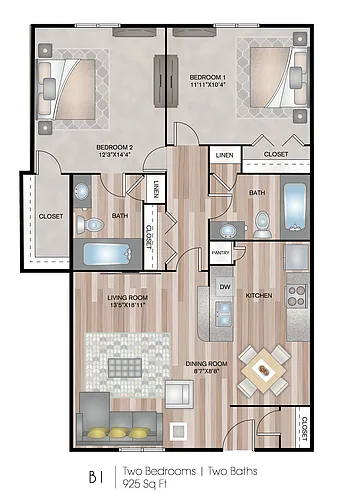 Floor plan B1