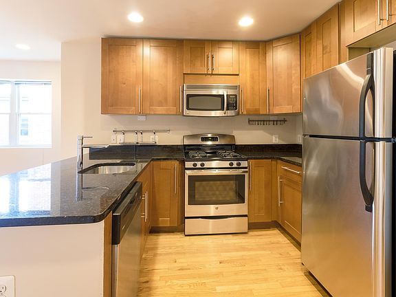 Kitchen with gas stove