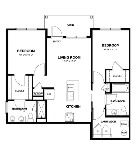 Floor plan The Marshall
