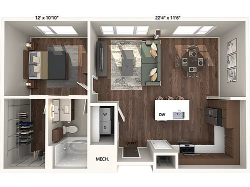 Floor plan A5 - Finish Package 1