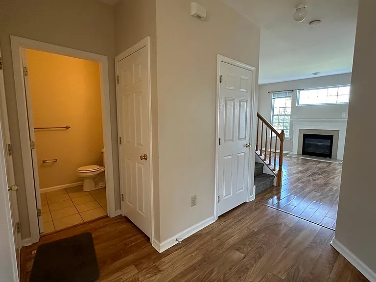 First Floor - Half bath and Family room