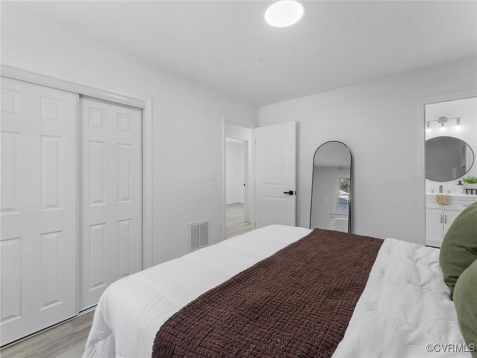 Bed and dresser provided. No linens provided.