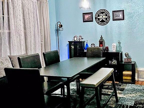 Upstairs dining room.