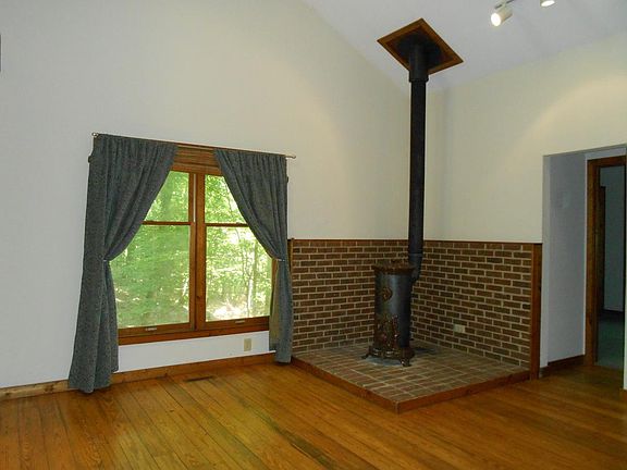 Living Room view 2 with wood stove