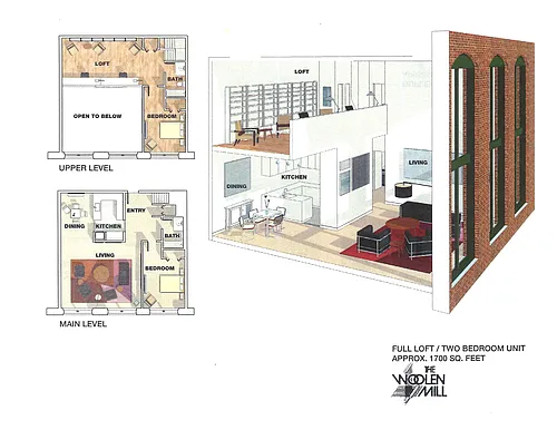 Floor plan 2 Bedroom plus Loft