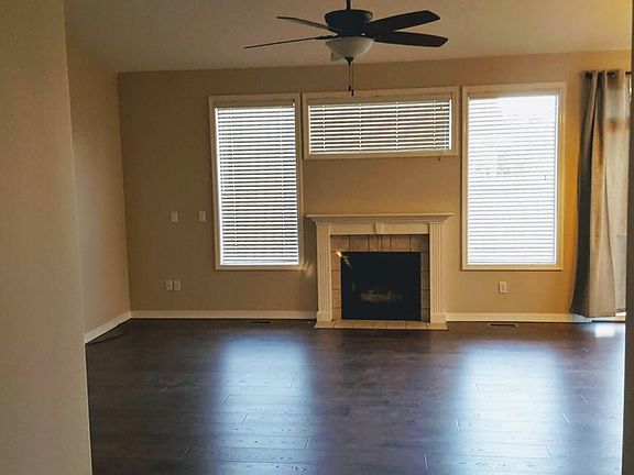 Living room with gas fireplace