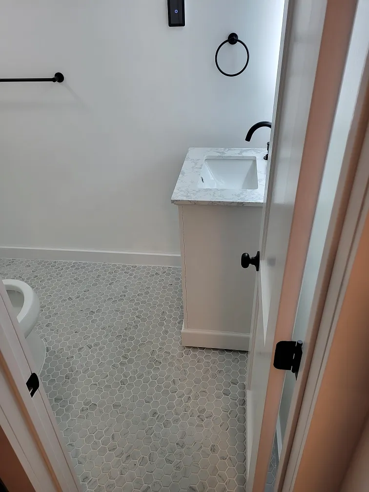 Mosaic tile HEATED bathroom floor. - 5324 5th St #H