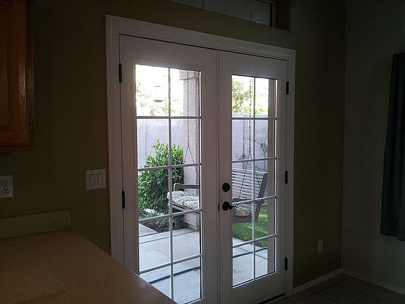 French door 2 patio & swing 