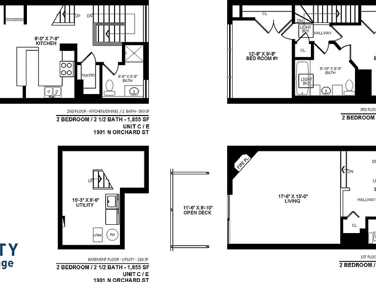 Apt. E Floor Plan Apt. E Floor Plan