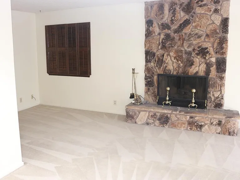 Living room and dining room