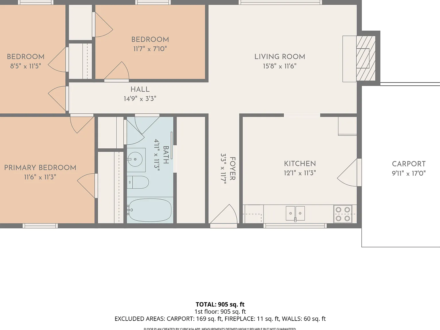 3 bed, 960 sqft, $850 — Photo 2
