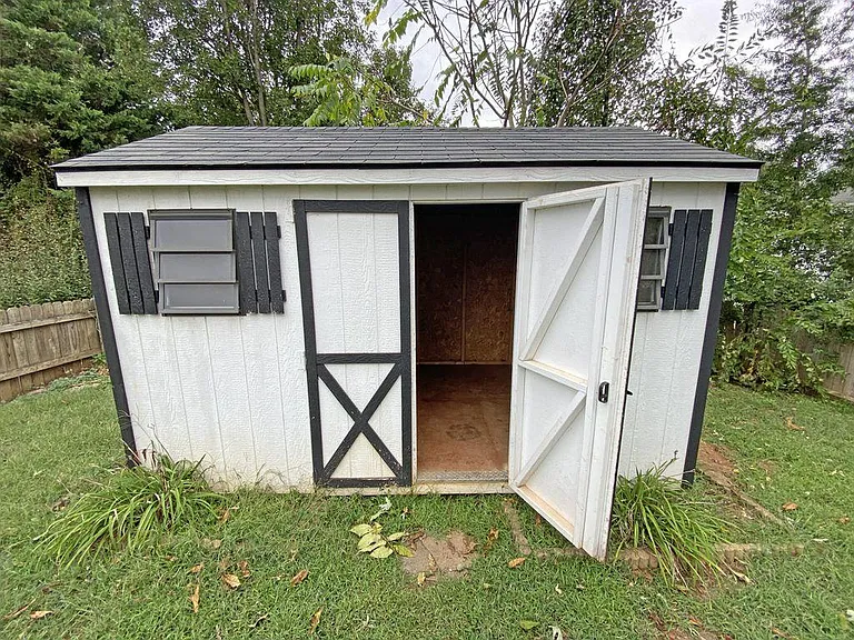 Storage Shed in Back Yard