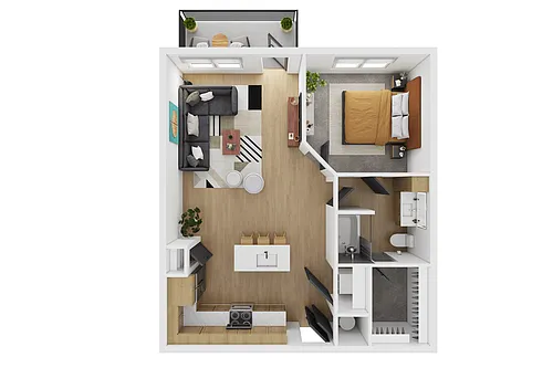 Floor plan The Railcar