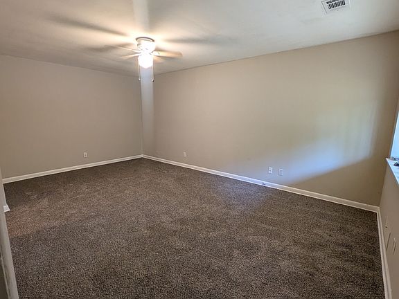 Living room from corner with door closed