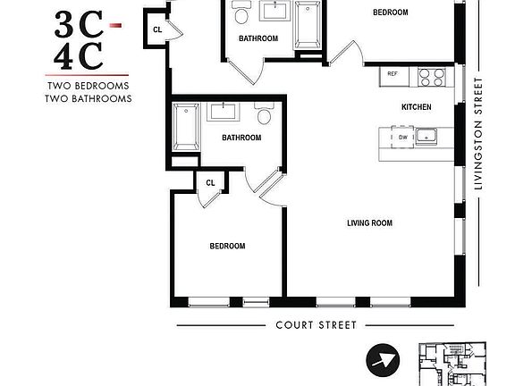 2nd image of 68 Livingston St APT 3C