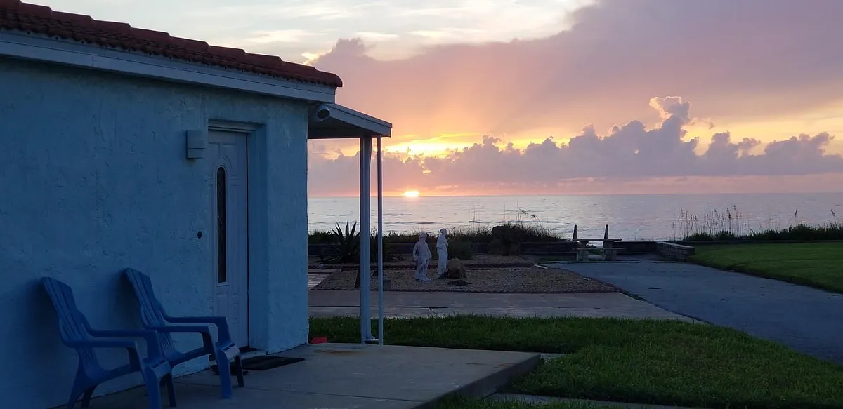 View from Front Door to Ocean - 5 Sea Shore Dr