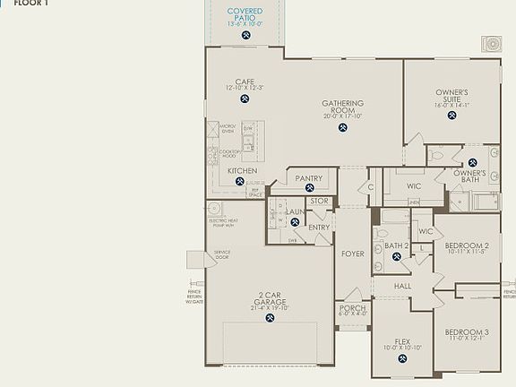 Coventry Floor Plan, Quick Move-in Home, Floor 1