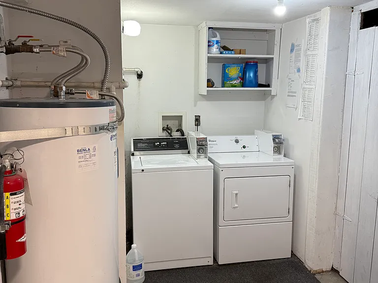 Shared laundry and bike storage