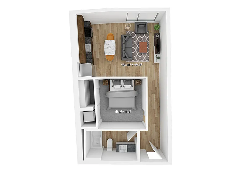 Floor plan Alcove-D