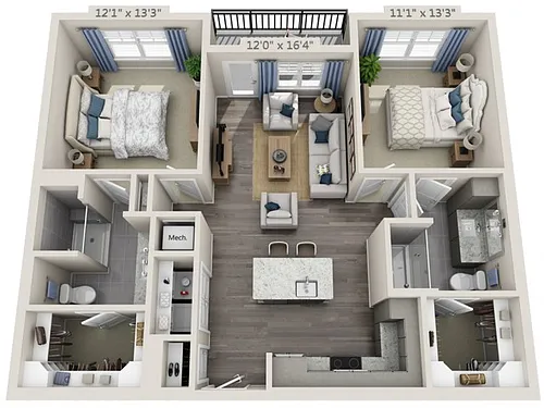 Floor plan B1