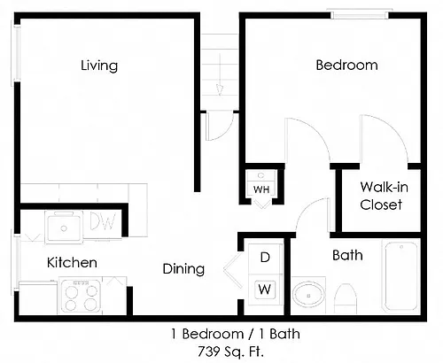 Floor plan One Bedroom