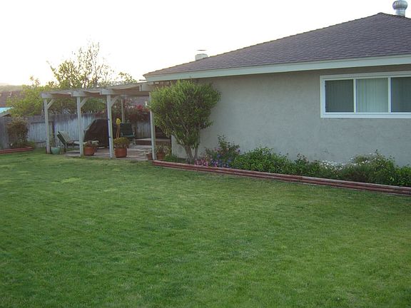 backyard, facing house