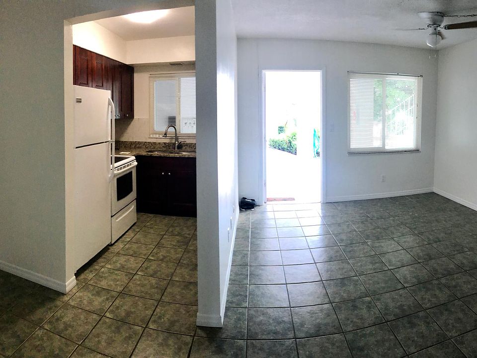 Living Room & Kitchen- Front door