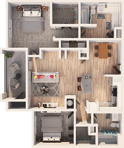 Floor plan Drexel - B2