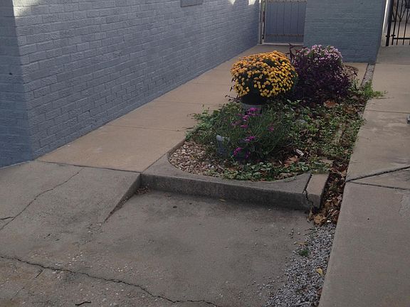 Sidwalk from driveway to back patio area.