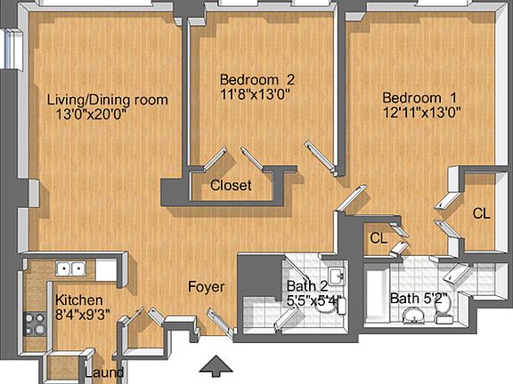 2nd image of 100 W 58th St APT 3F