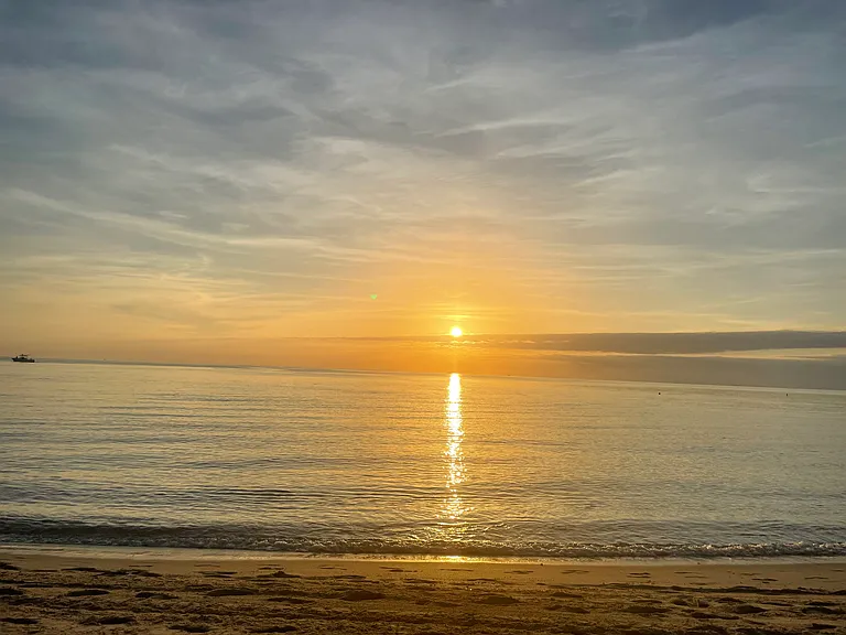 Sunrise from beach