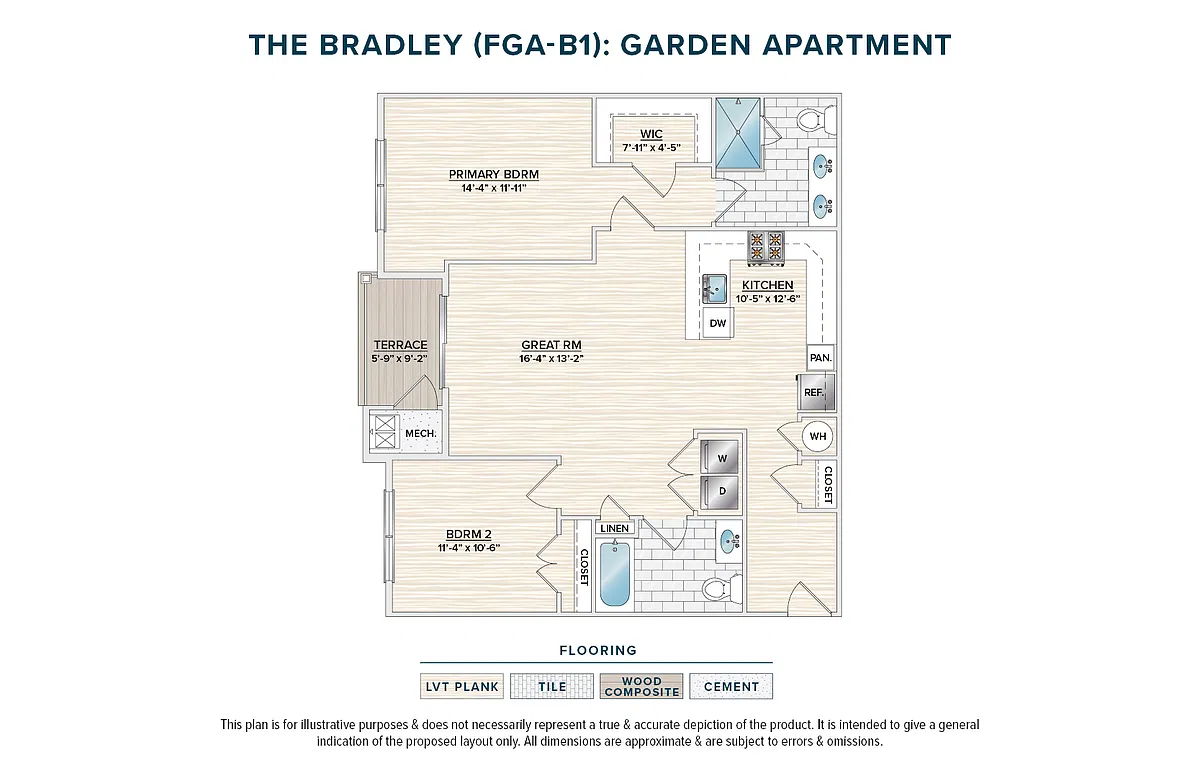 Floor plan The Bradley (FGA-B1)