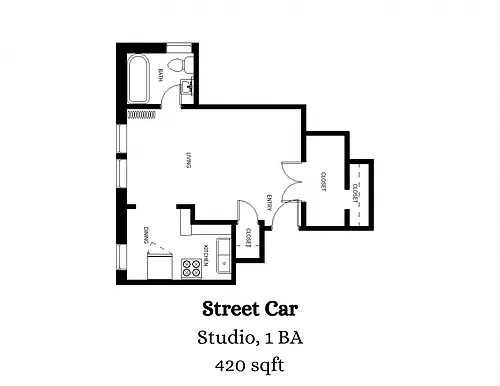 Floor plan Street Car