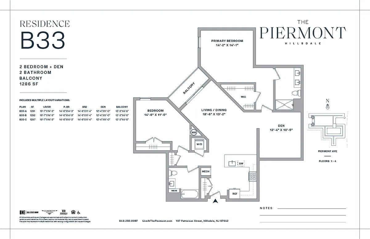 Floor plan B33
