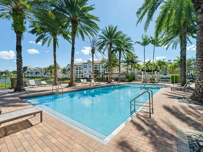 Heated swimming pool and sundeck