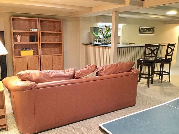 Basment den with bar
