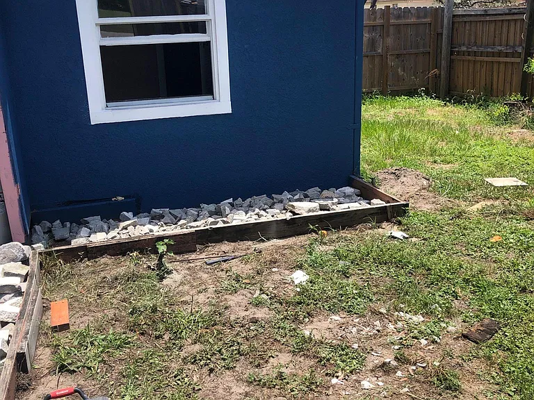 Back yard.