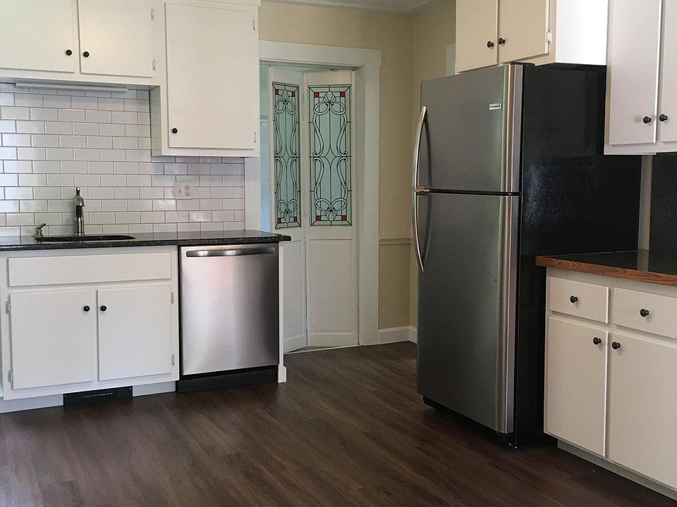 Spacious kitchen with stainless appliances