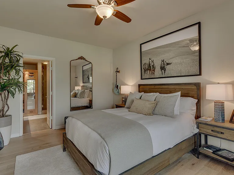 Primary bed and bath