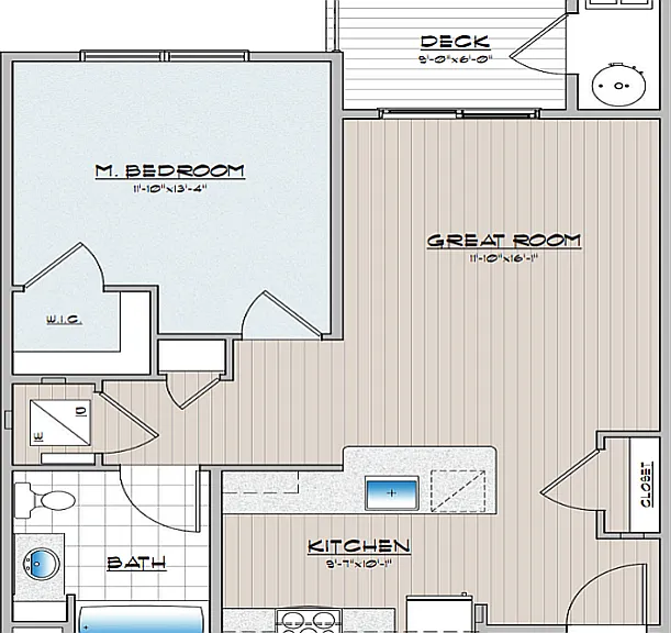 Cambria Phase 1, 1 Bedroom With Elevator Cambria Phase 1, 1 Bedroom With Elevator