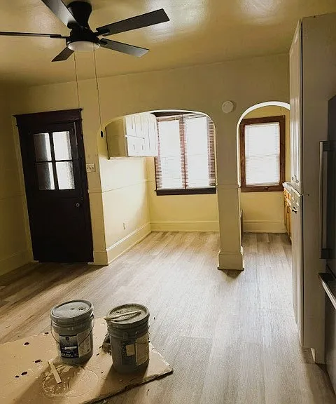 Kitchen, backdoor view