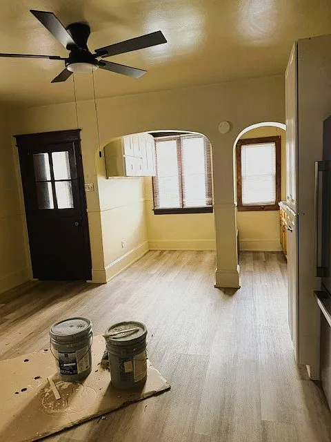 Kitchen, backdoor view