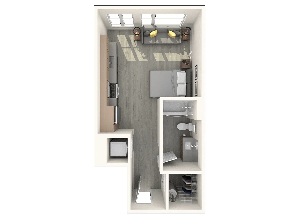 Floor plan Studio B