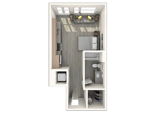 Floor plan Studio B
