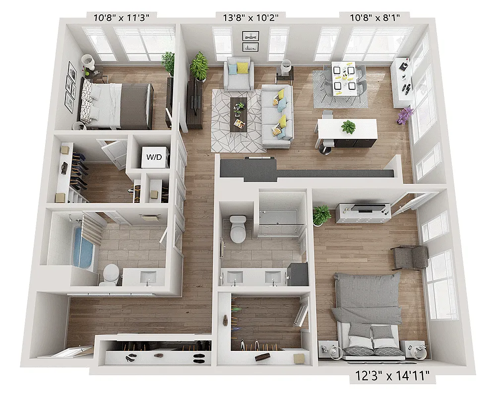 Floor plan B2BD