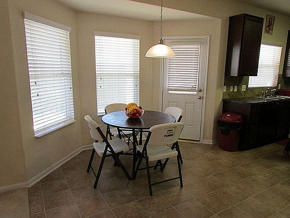 Breakfast area has lots of natural lighting.