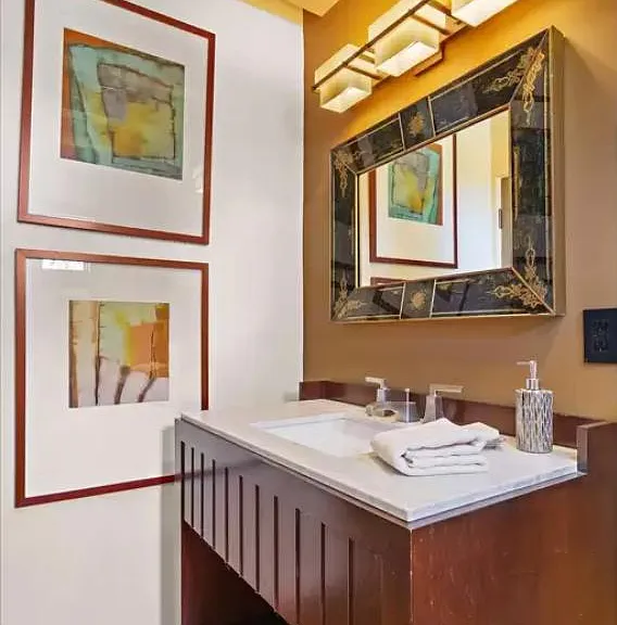 downstairs powder room