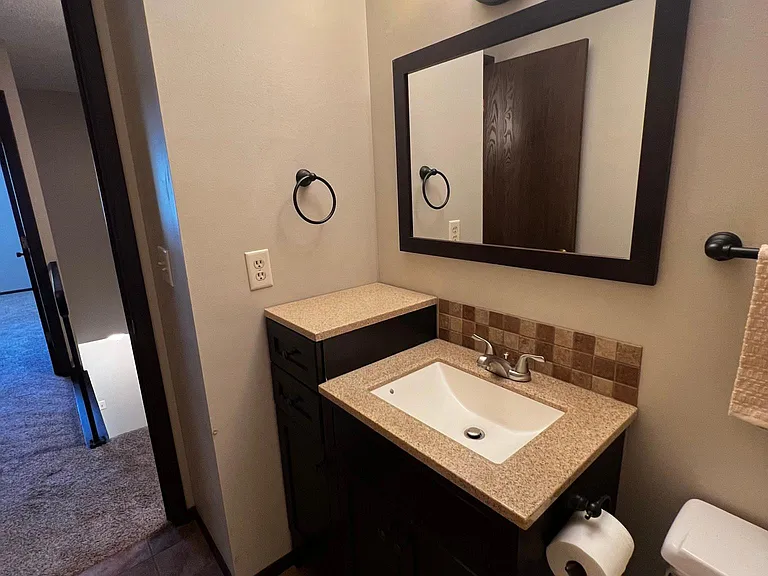 Upstairs bathroom vanity